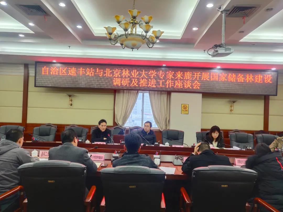 强化调研领导 全力推动国度储蓄林项目建设