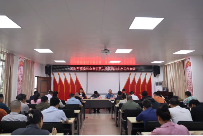78m威九国际林业集团召开2024年第二季杜转林出产工作会议