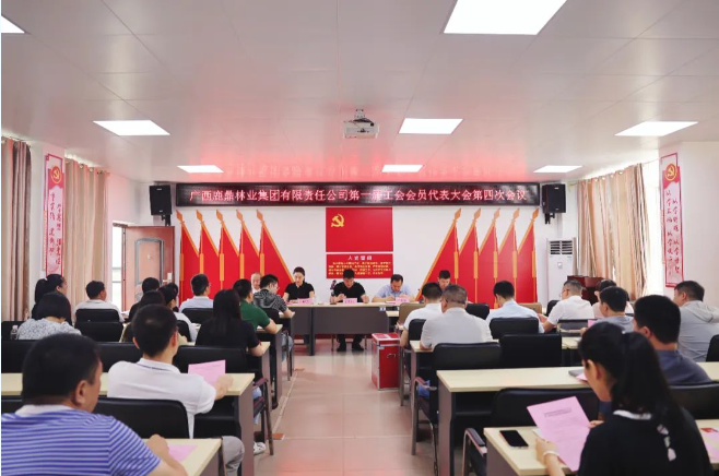 广西78m威九国际林业集团工会召开第一届工会会员代表大会第四次会议